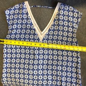 Express- sz S blue/white blouse